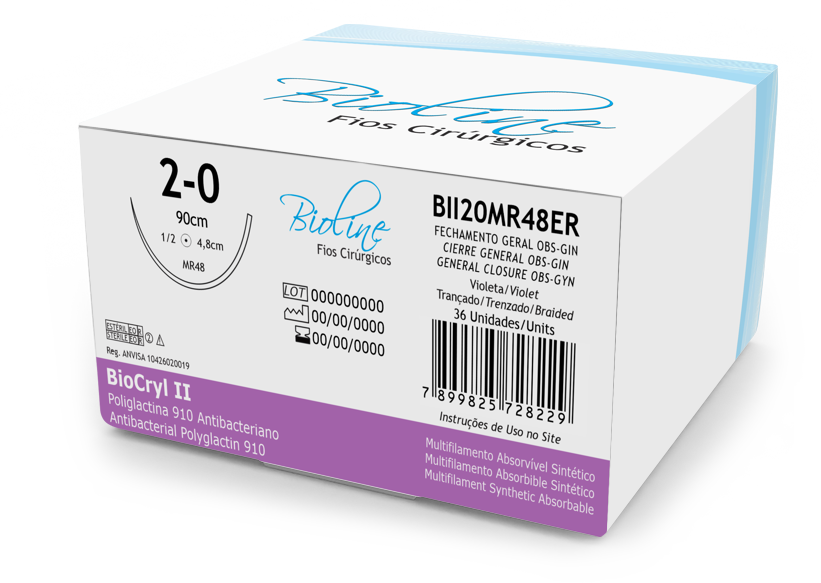 BCRYL-II 2-0 AG1/2 CIL4,8-90CM
