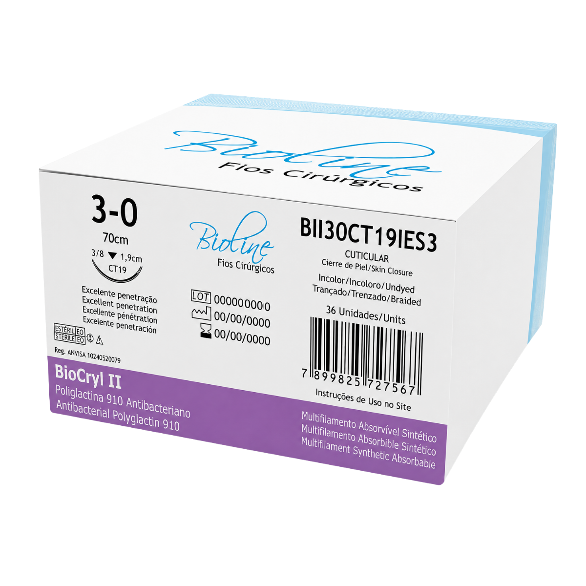BCRYL-II 3-0 AG3/8 COR1,9-70CM