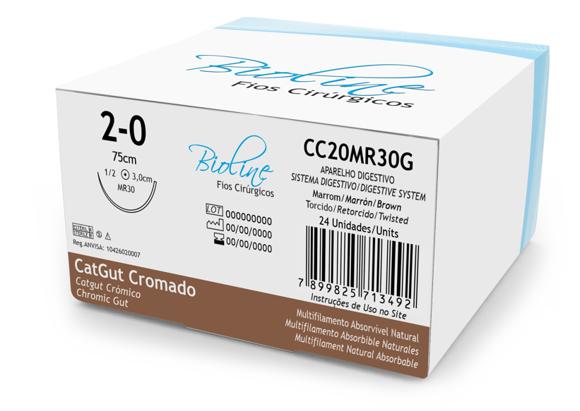 C CROM 2-0 AG1/2 CIL3,0-75CM