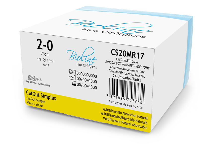 CATGUT SIMPLES 2-0 1/2 R 1,7-75CM