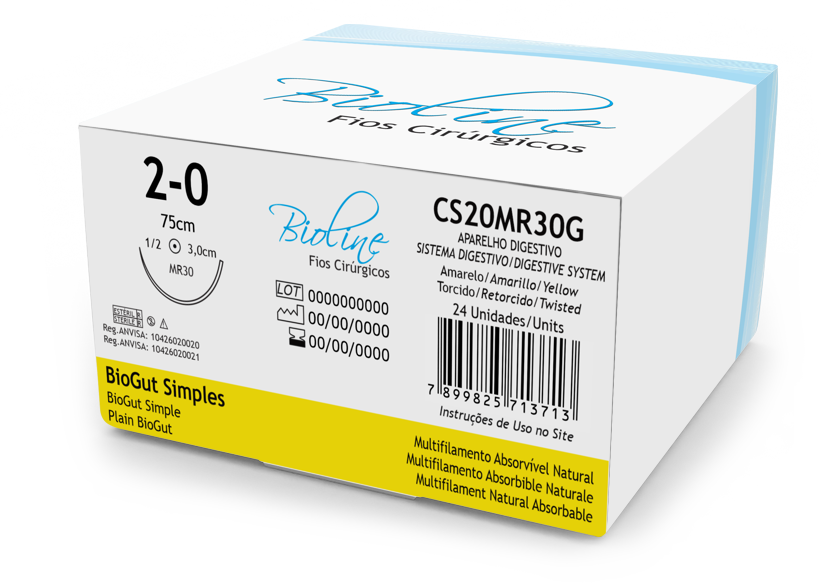 BIOGUT S 2-0 1/2 R 3,0-75CM