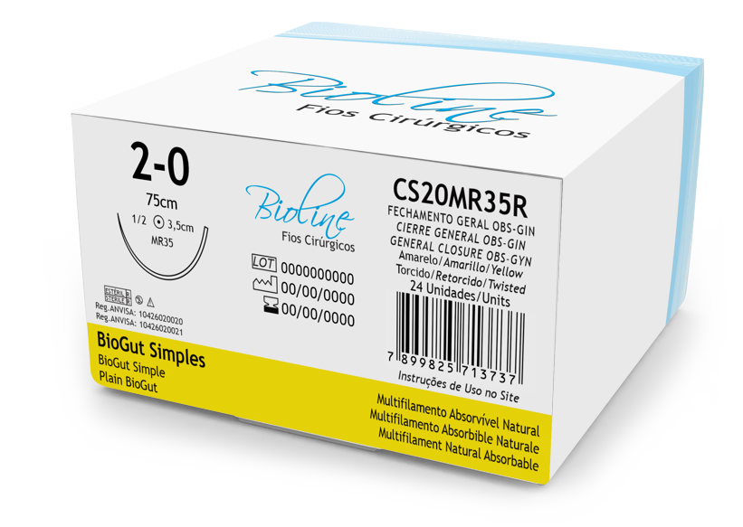 BIOGUT S 2-0 AG1/2 R 3,5-75CM