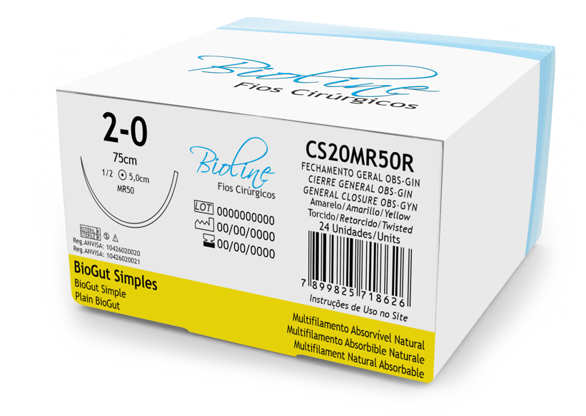 BIOGUT S 2-0 1/2 R 5,0-75CM