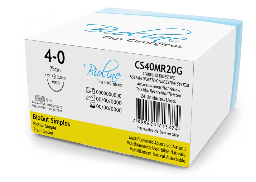 BIOGUT S 4-0 1/2 R 2,0-75CM