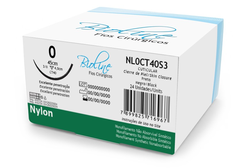 NYLON 0 AG3/8 COR4,0-45CM