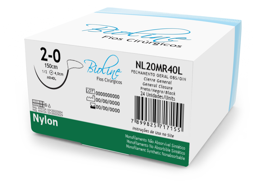 NYLON 2-0 AG1/2 CIL4,0-150CM-L