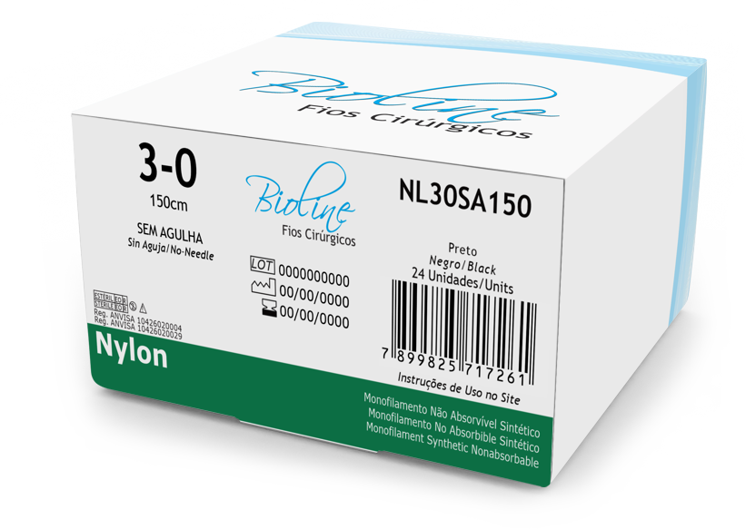 NYLON 3-0 S/AG 1,5M
