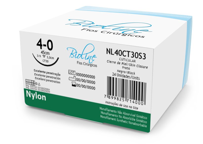 NYLON 4-0 AG3/8 COR3,0-45CM