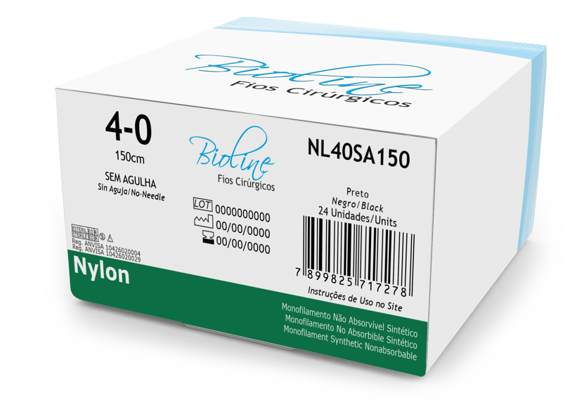 NYLON 4-0 S/AG 1,5M