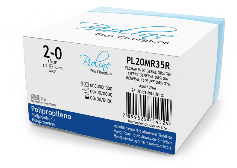 POLIPRO 2-0 AG1/2 CIL3,5-75CM