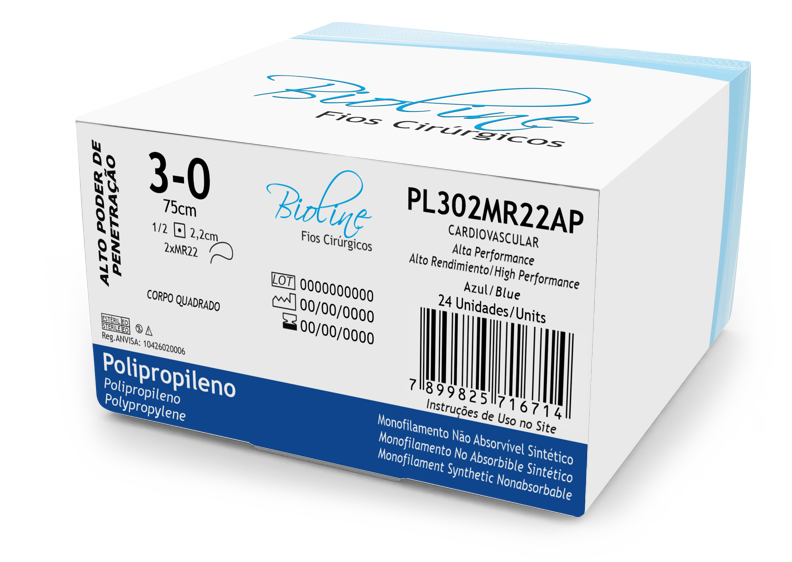 POLIPRO 3-0 2AG1/2 CIL2,2-75CM