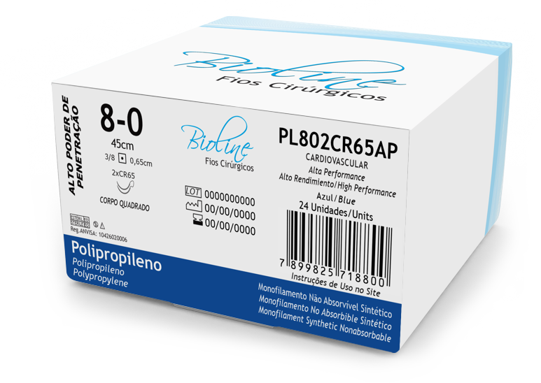 POLIPRO 8-0 2AG3/8 CIL0,65-45C
